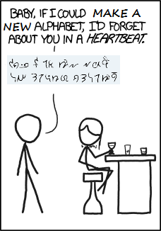 Do I get to change all the characters too? I always preferred squiggles. Look, we can make out whenever... this is Beanish!